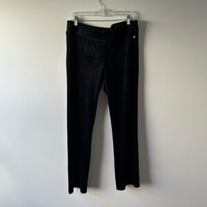 Lilly Pulitzer black velvet slim leg pants